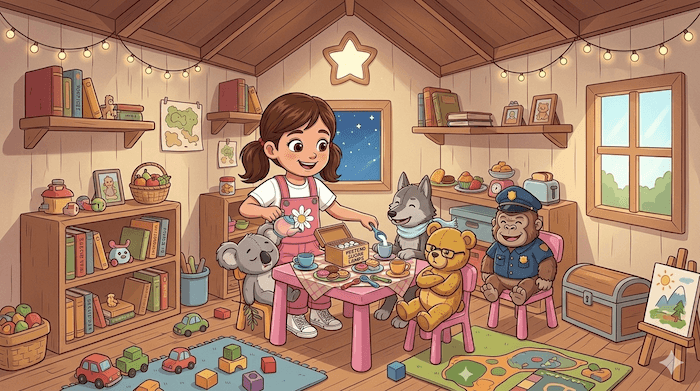 Playhouse Tea Party